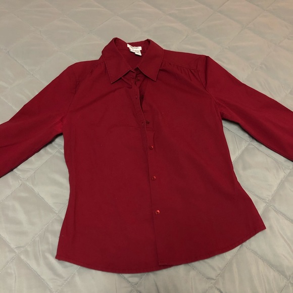 Vintage Red Button Down - Picture 3 of 4
